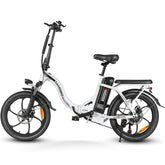 SAMEBIKE CY20-IT Electric Bike - 350W Motor 36V13AH Battery 35KM Range Mechanical Disc Brakes - White